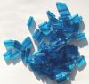 100 10x3mm Dark Aqua Atlas Beads
